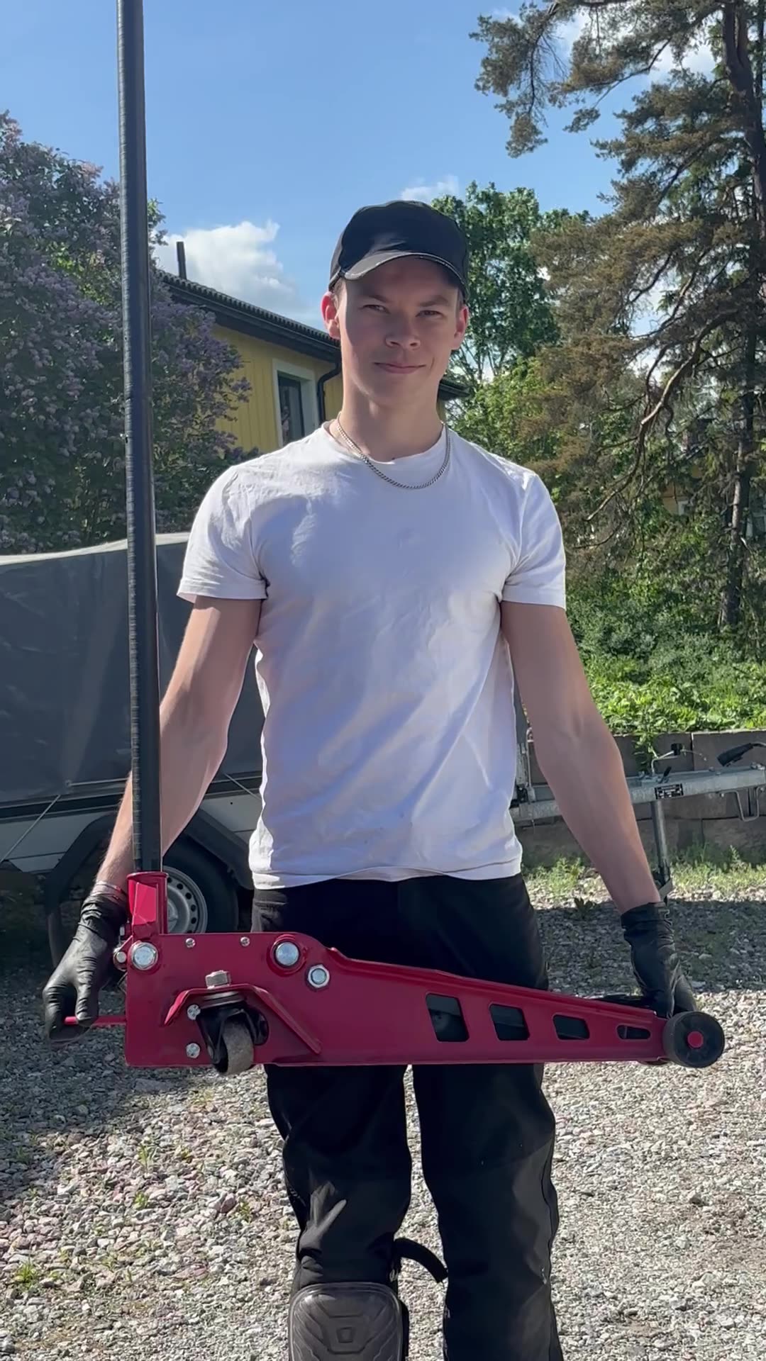 Theodor Wahlberg med utrustning
